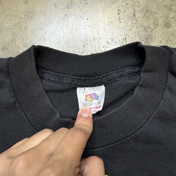 Vintage Sturgis Shirt Mens Large Black Chrome Specialties Rally 1993 90s - Picture 4 of 8